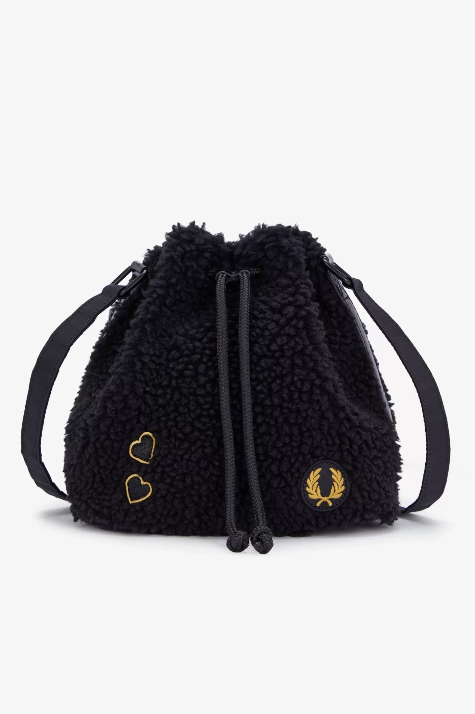 Accessoires | Accessoires^Fred Perry Amy Mini-Beuteltasche Mit Borg-Fleece Schwarz