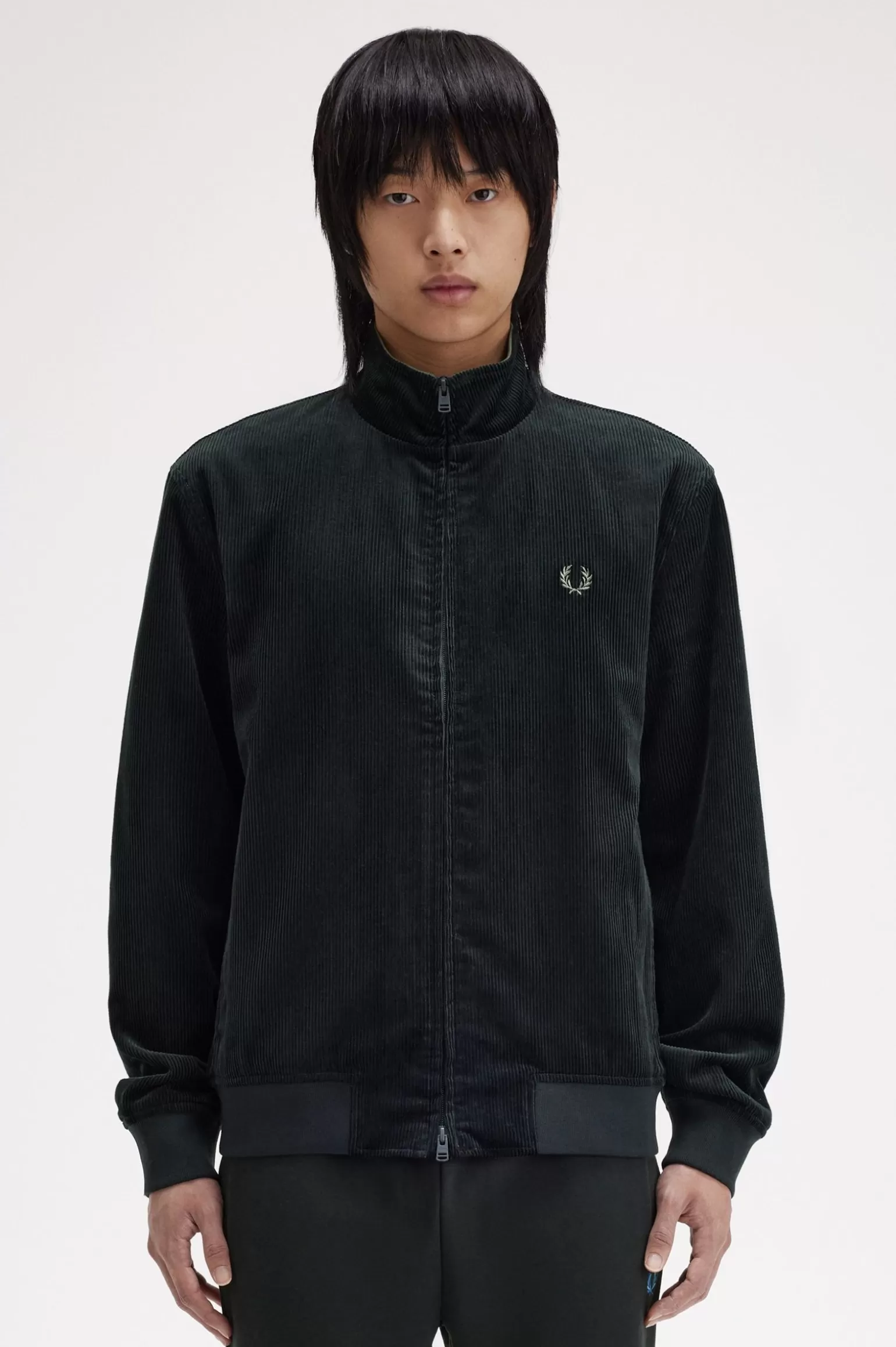 Mäntel und Jacken^Fred Perry Brentham Cordjacke Nachtgrün