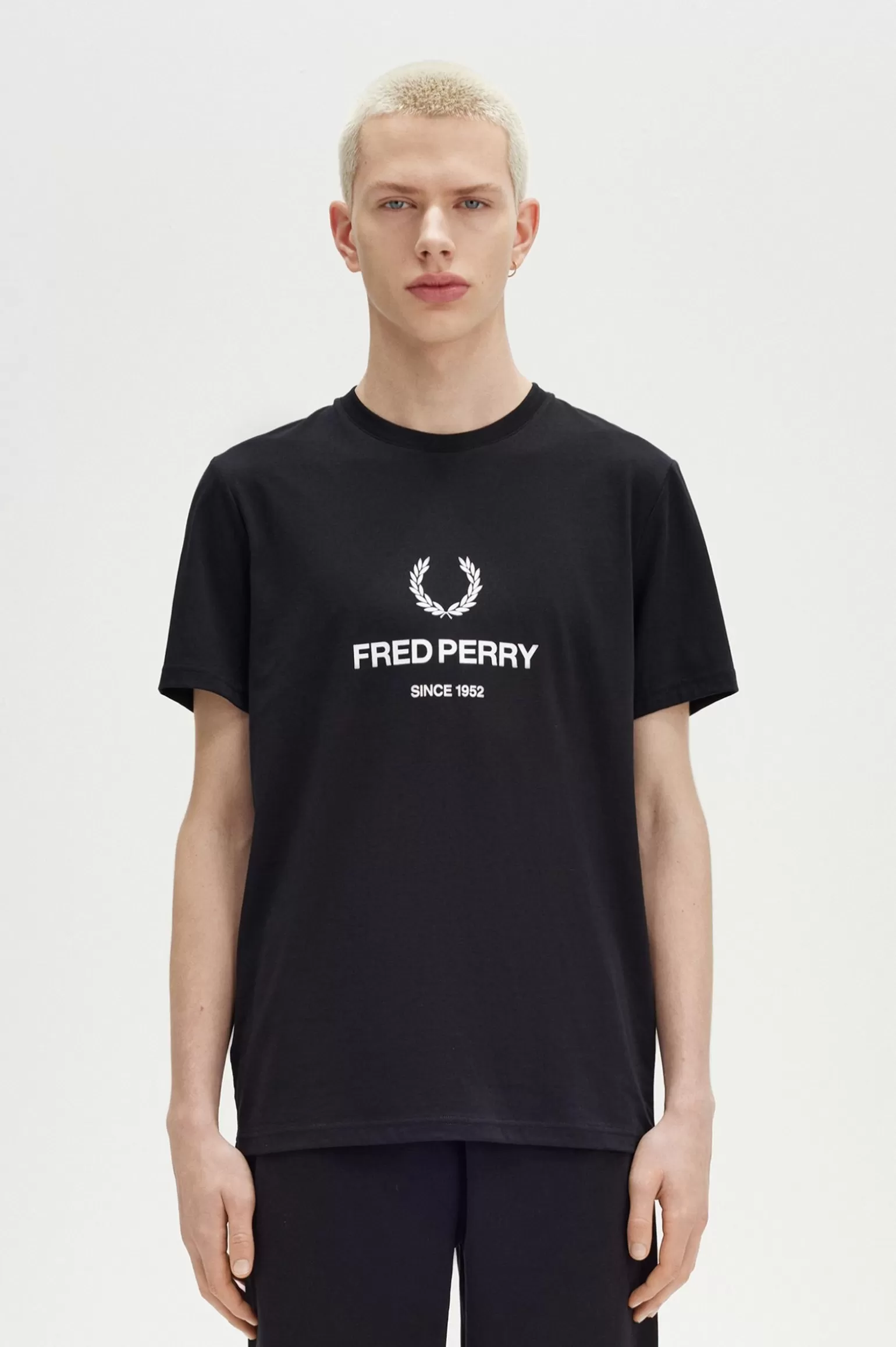 T-Shirts^Fred Perry T-Shirt Mit Grafik Schwarz