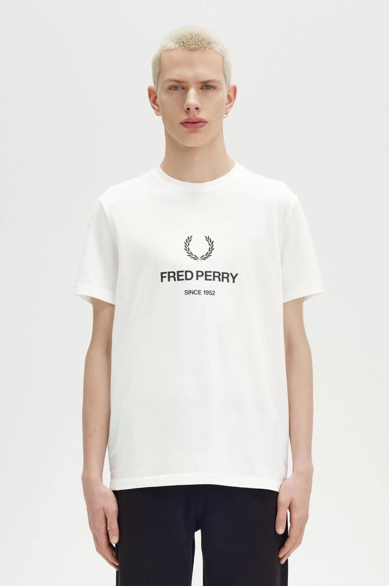 T-Shirts^Fred Perry T-Shirt Mit Grafik Schneeweiß