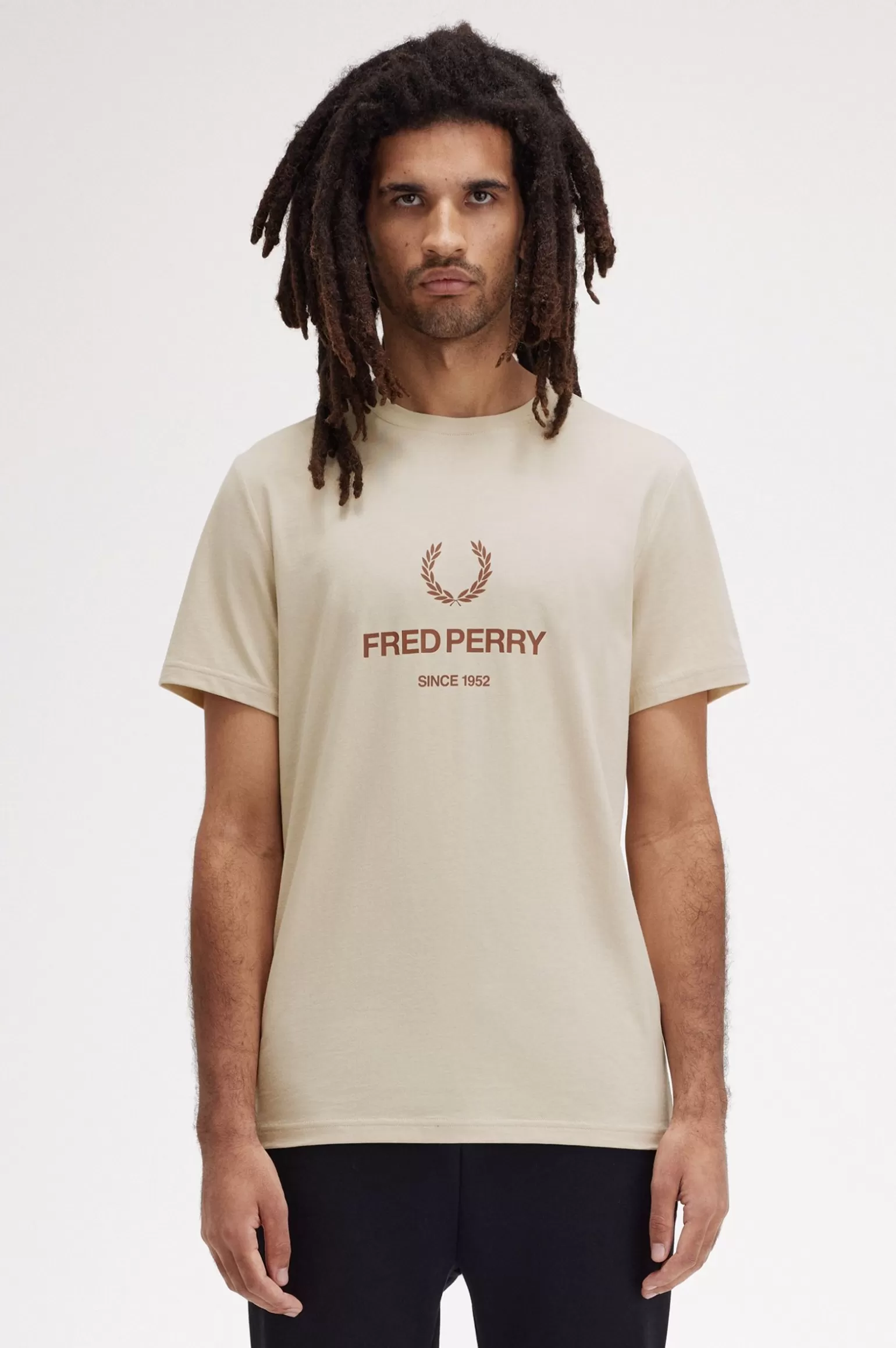 T-Shirts^Fred Perry T-Shirt Mit Grafik Hellbeige