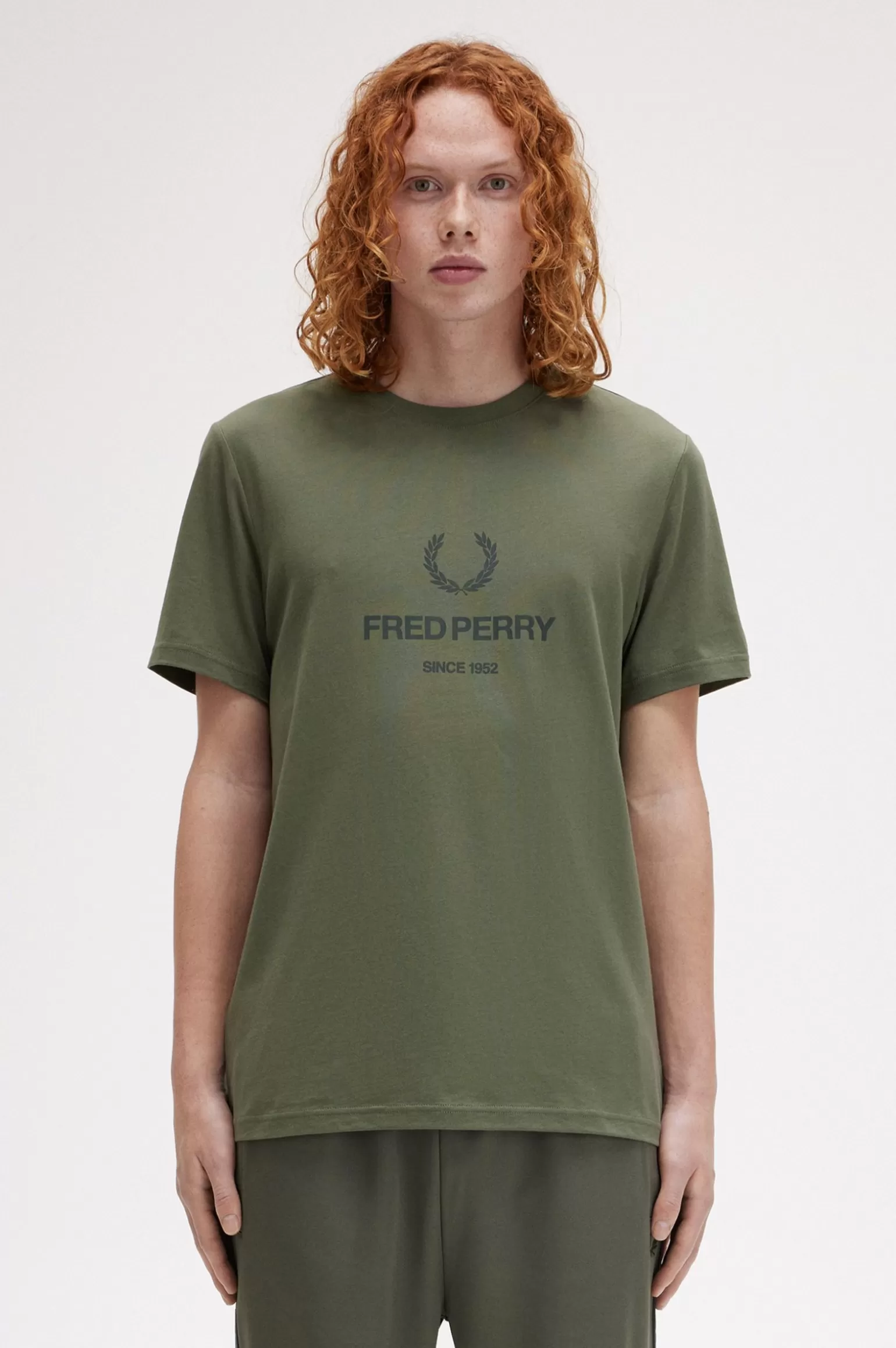 T-Shirts^Fred Perry T-Shirt Mit Grafik Lorbeerkranzgrün