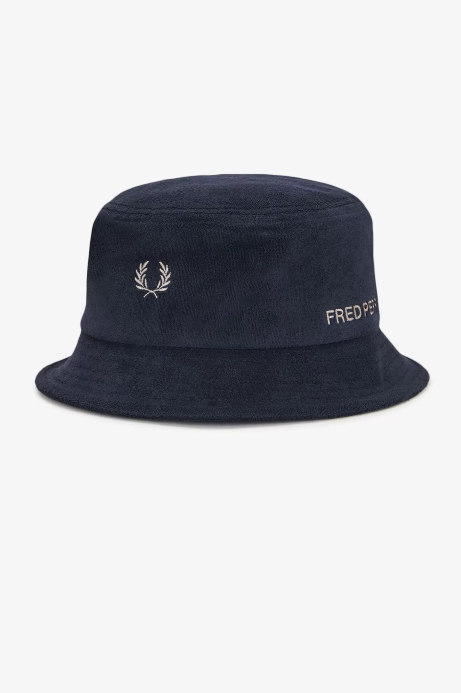 Accessoires | Accessoires^Fred Perry Frottee-Fischerhut Mit Zwei Logos Marineblau