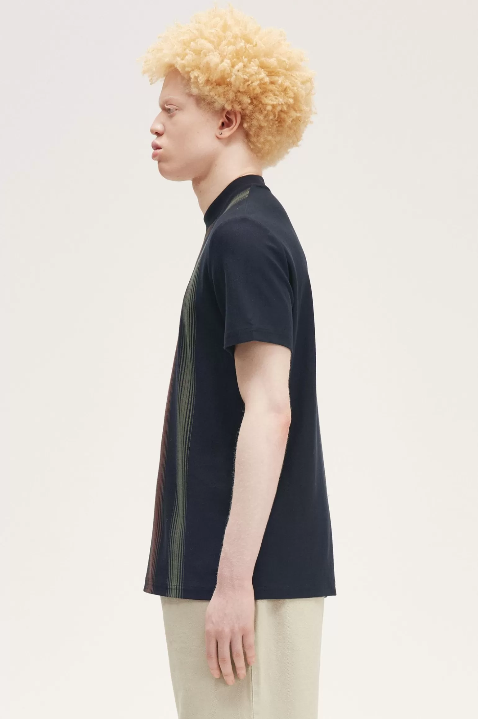 T-Shirts^Fred Perry Gestreiftes T-Shirt Marineblau