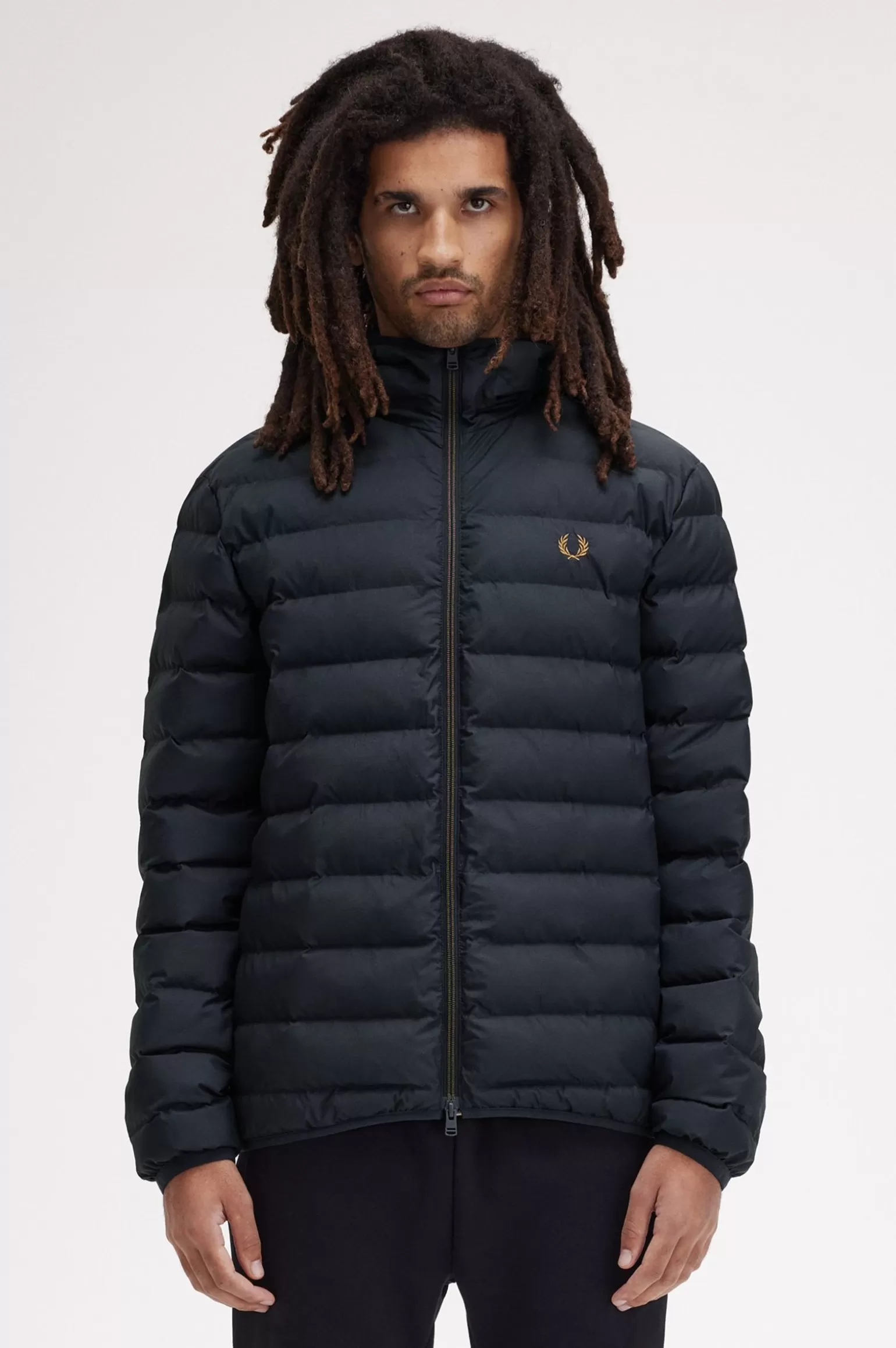 Mäntel und Jacken^Fred Perry Isolierte Kapuzenjacke Marineblau