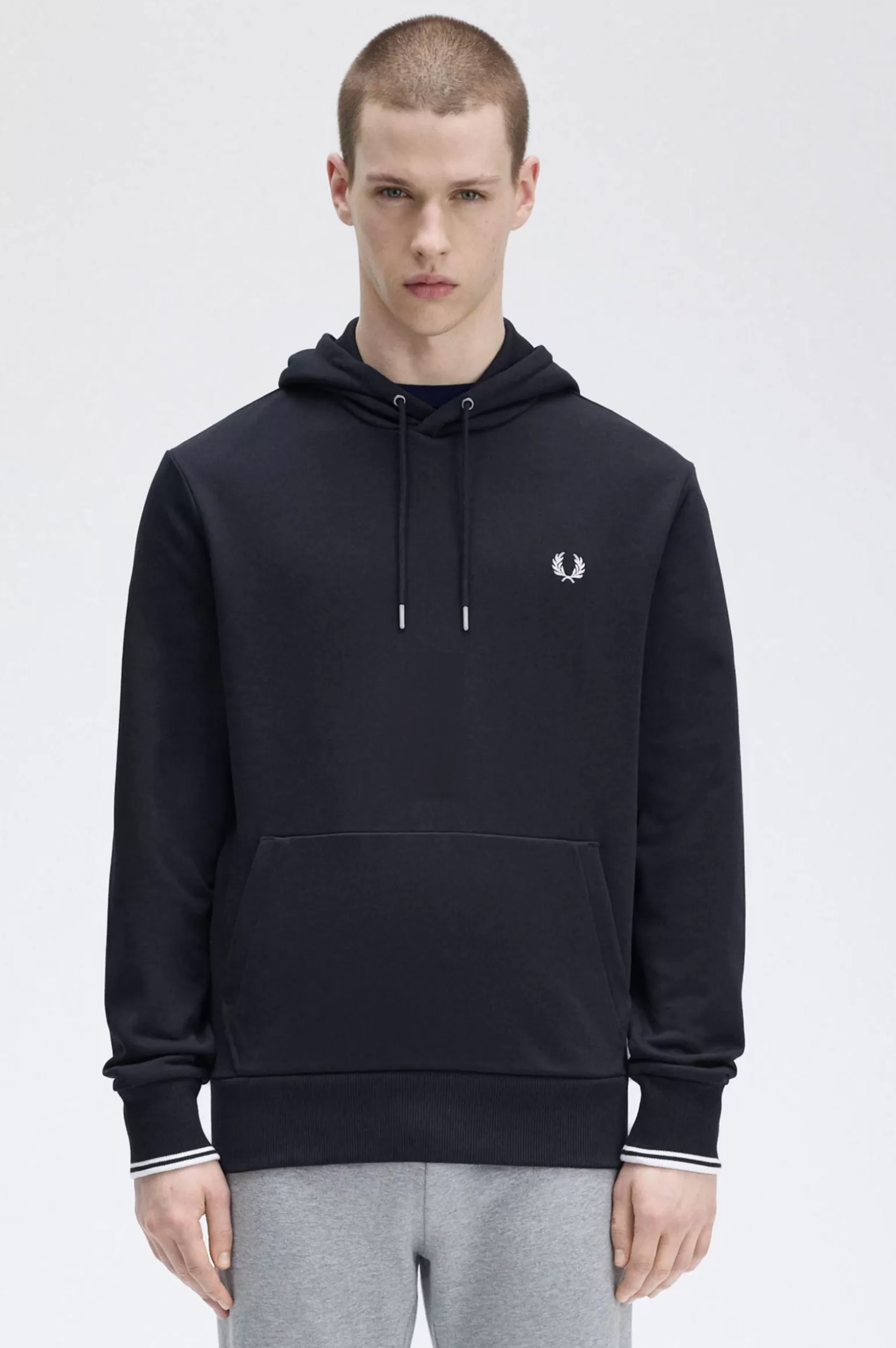 Sweatshirts^Fred Perry Kapuzensweatshirt Mit Streifen Marineblau