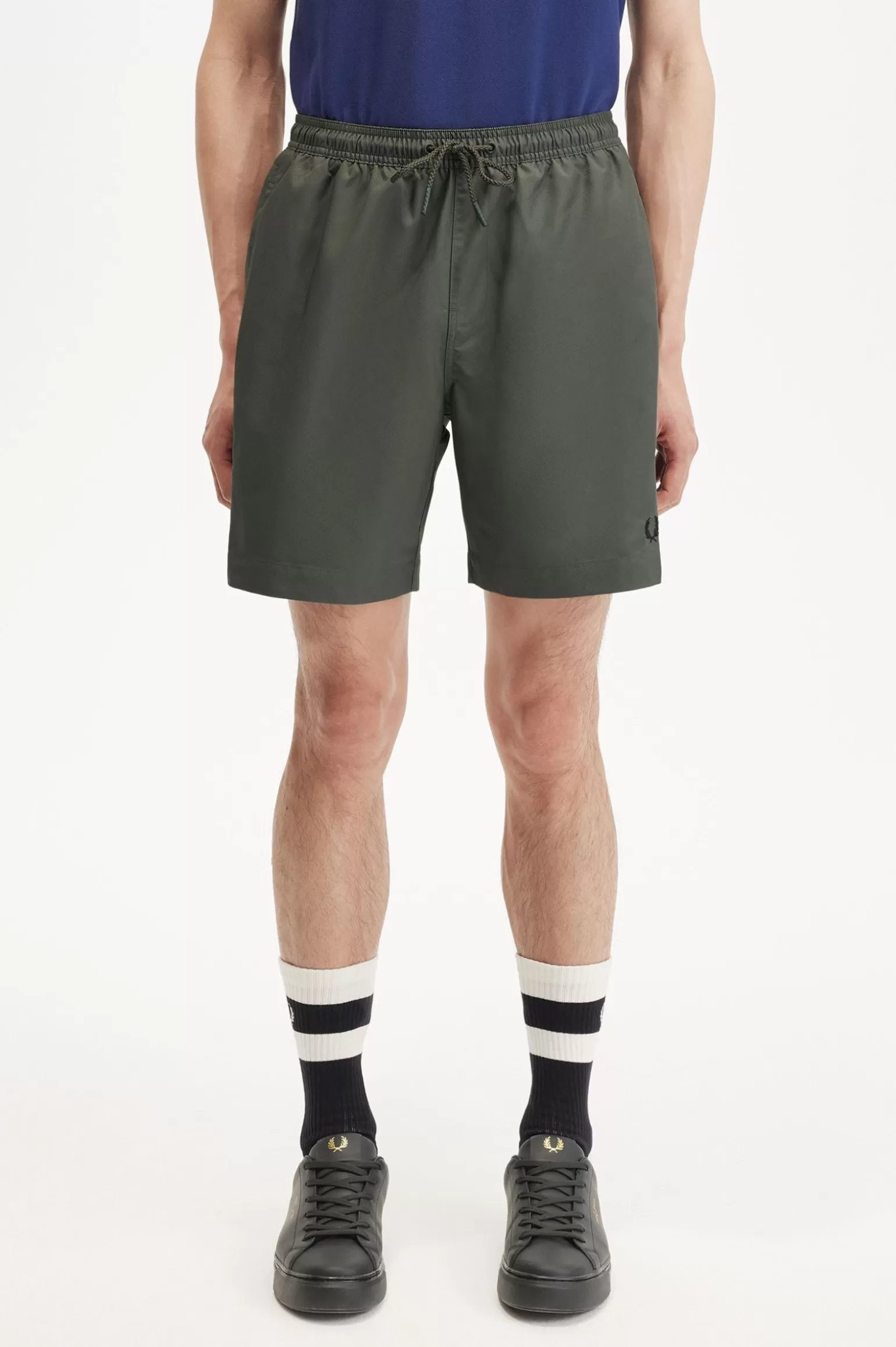 Shorts^Fred Perry Klassische Badeshorts Feldgrün