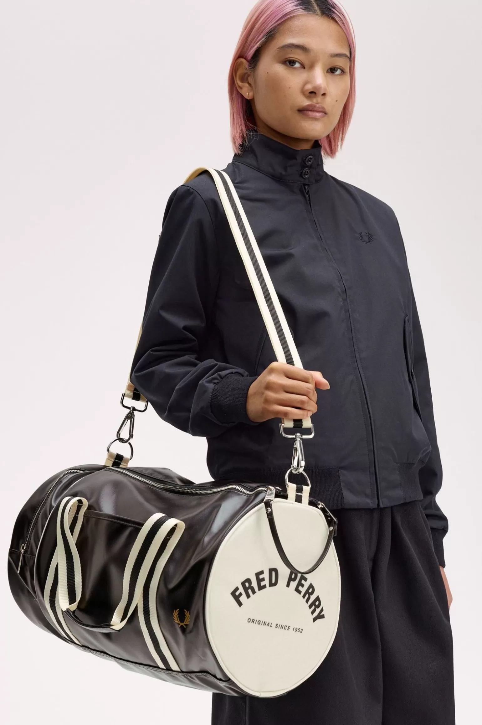 Taschen | Accessoires^Fred Perry Klassische Sporttasche Schwarz / Ecru