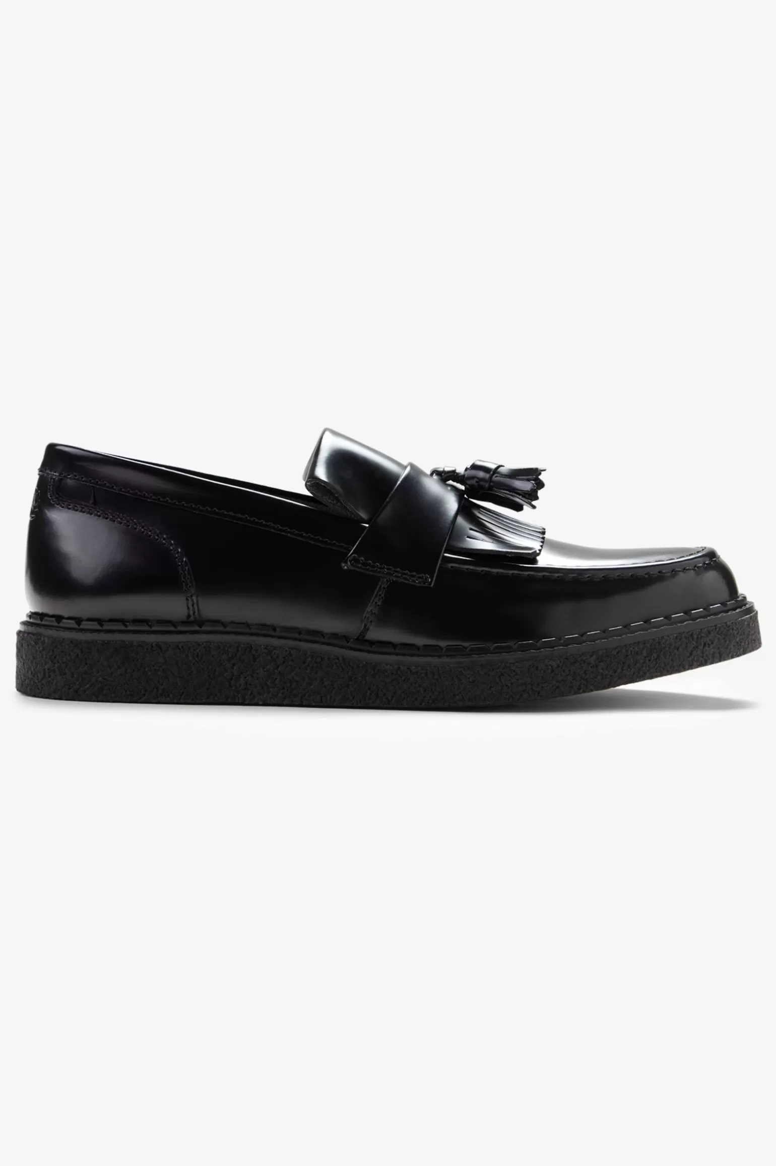 Schuhe^Fred Perry Loafer Aus Leder Mit Quasten Schwarz