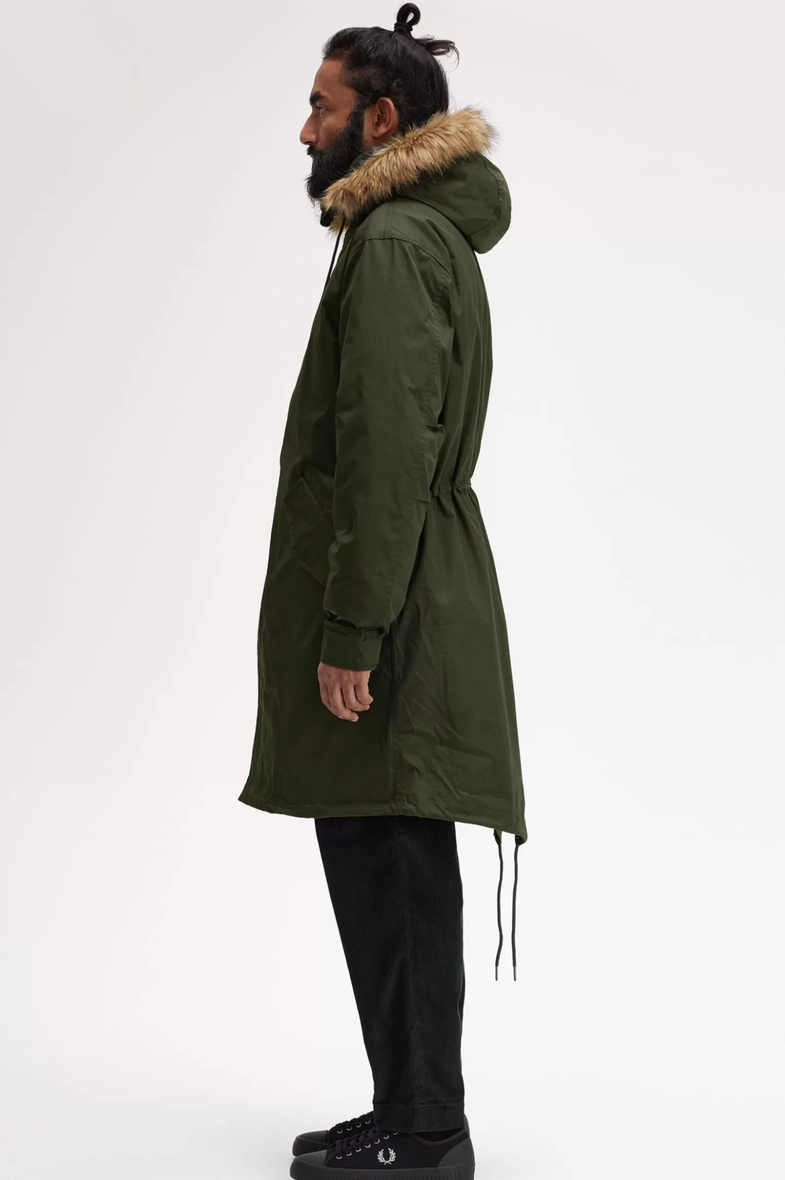 Mäntel und Jacken^Fred Perry Parka Mit Einzippbarer Innenjacke Jagdgrün