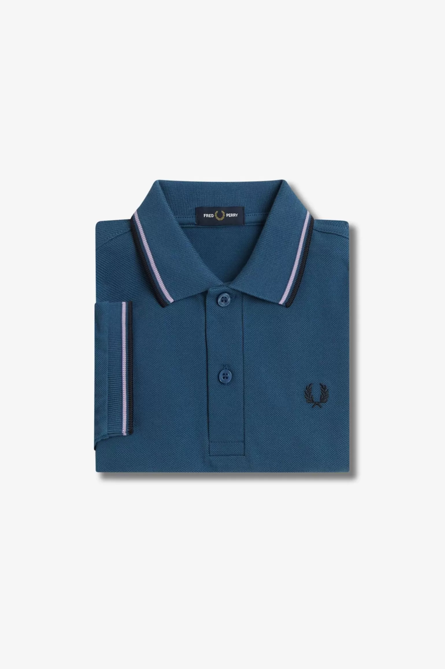 Kinder^Fred Perry Poloshirt Von Mit Doppelstreifen Für Kinder Mitternachtsblau / Ultraviolett / Marineblau