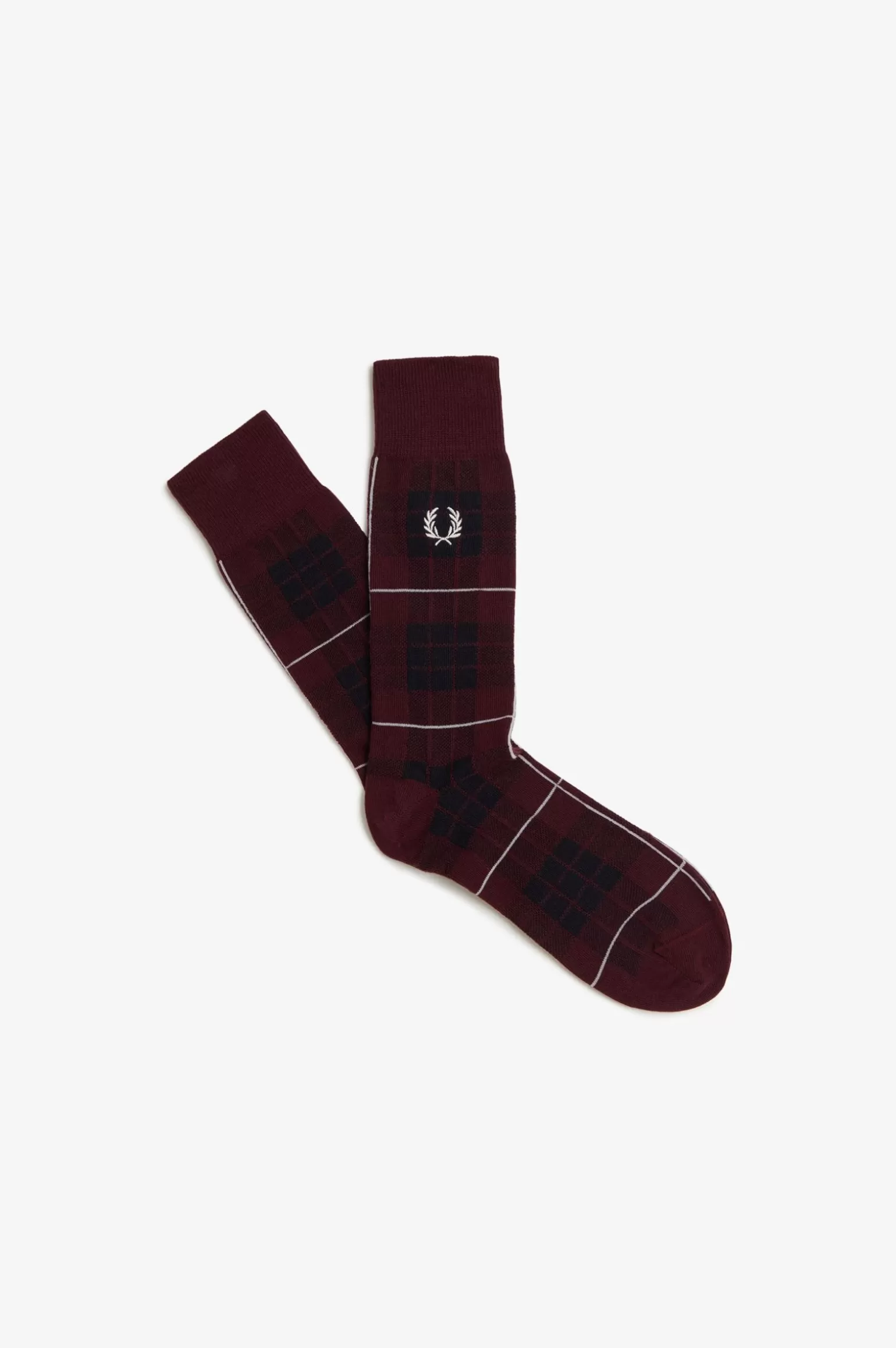 Accessoires | Accessoires^Fred Perry Socken Mit Schottenkaro Ochsenblut