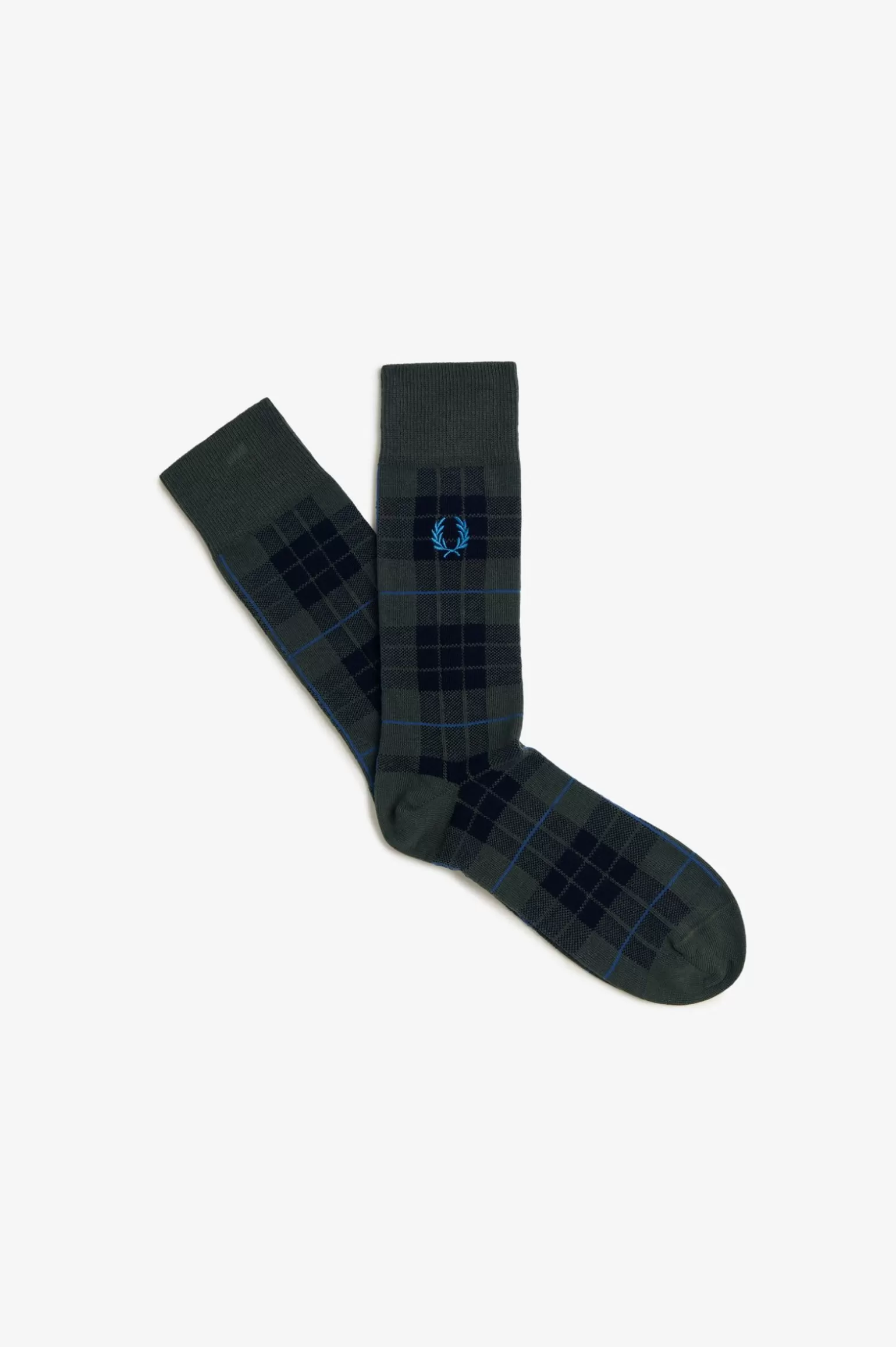 Accessoires | Accessoires^Fred Perry Socken Mit Schottenkaro Nachtgrün