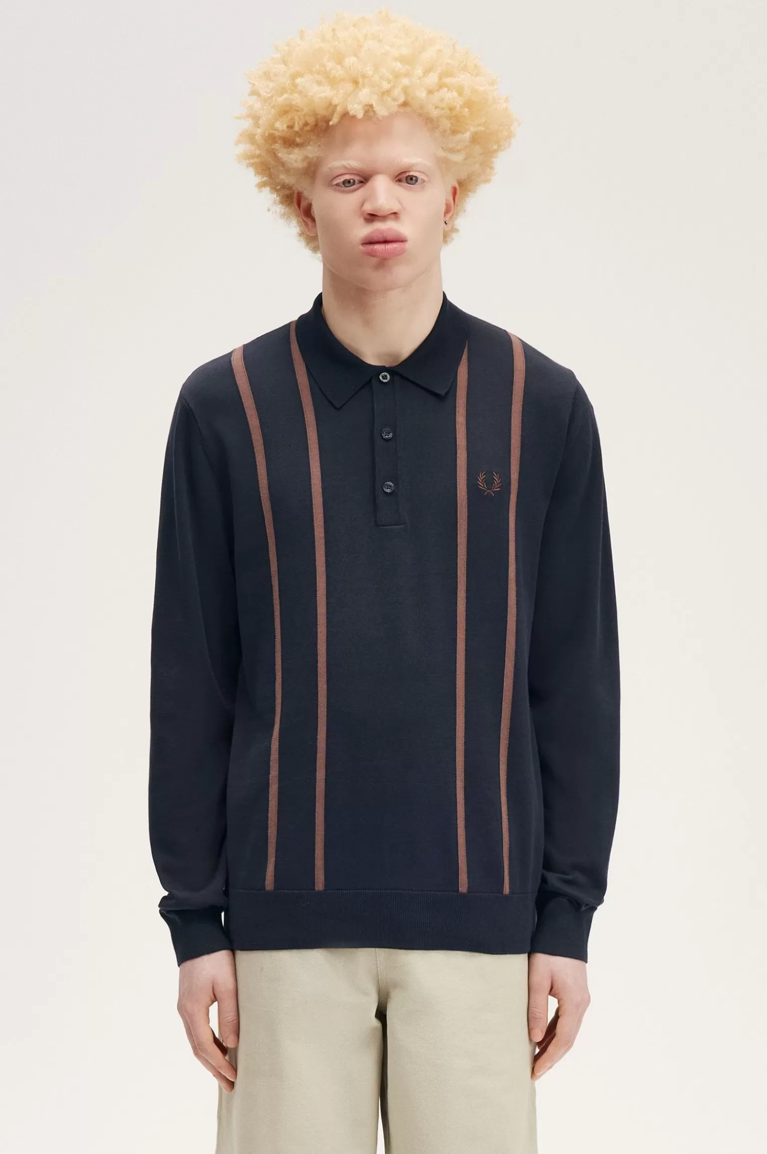 Knitwear^Fred Perry Strickhemd Marineblau