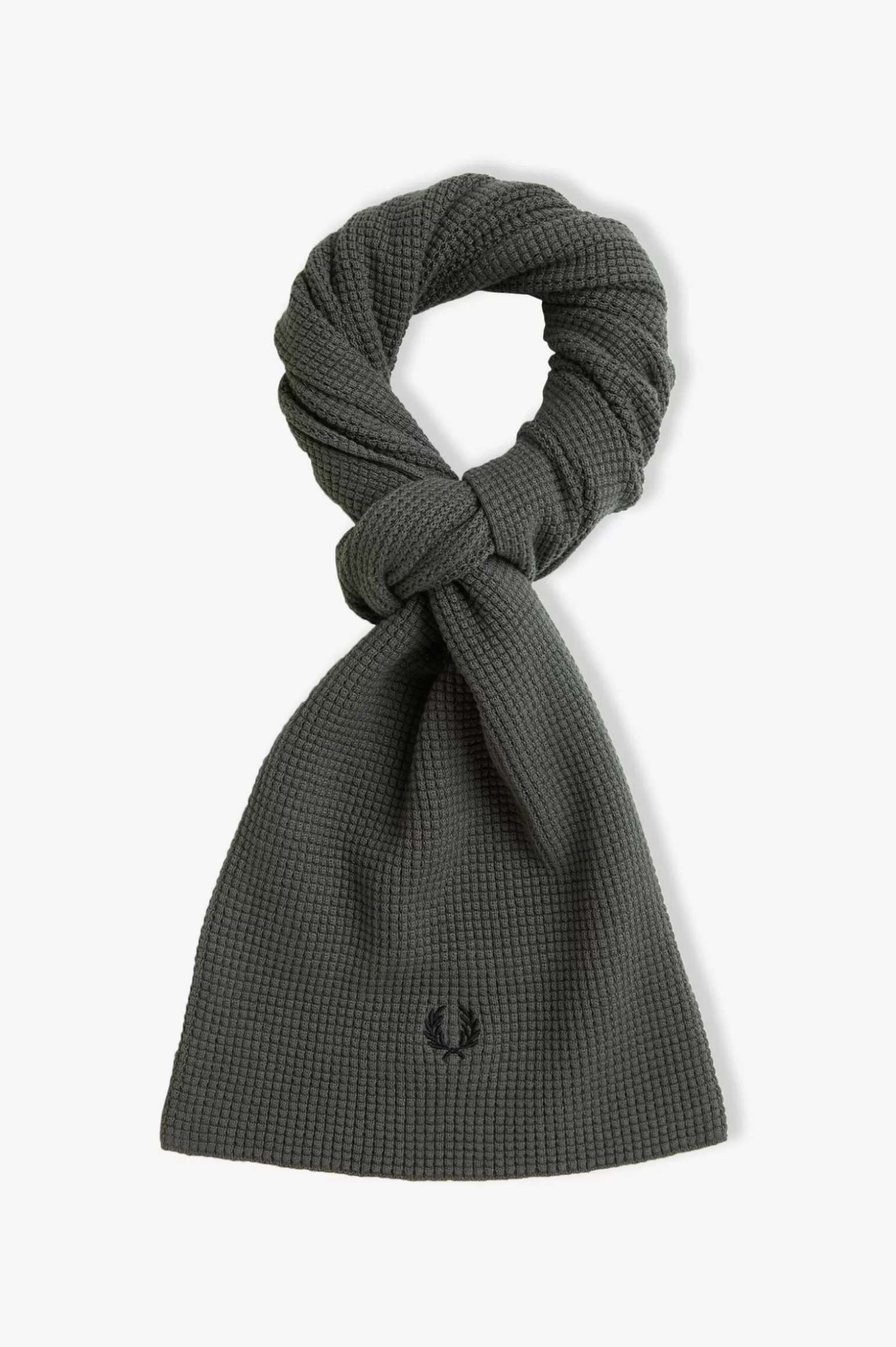 Accessoires | Accessoires^Fred Perry Strickschal Mit Waffelstruktur Feldgrün