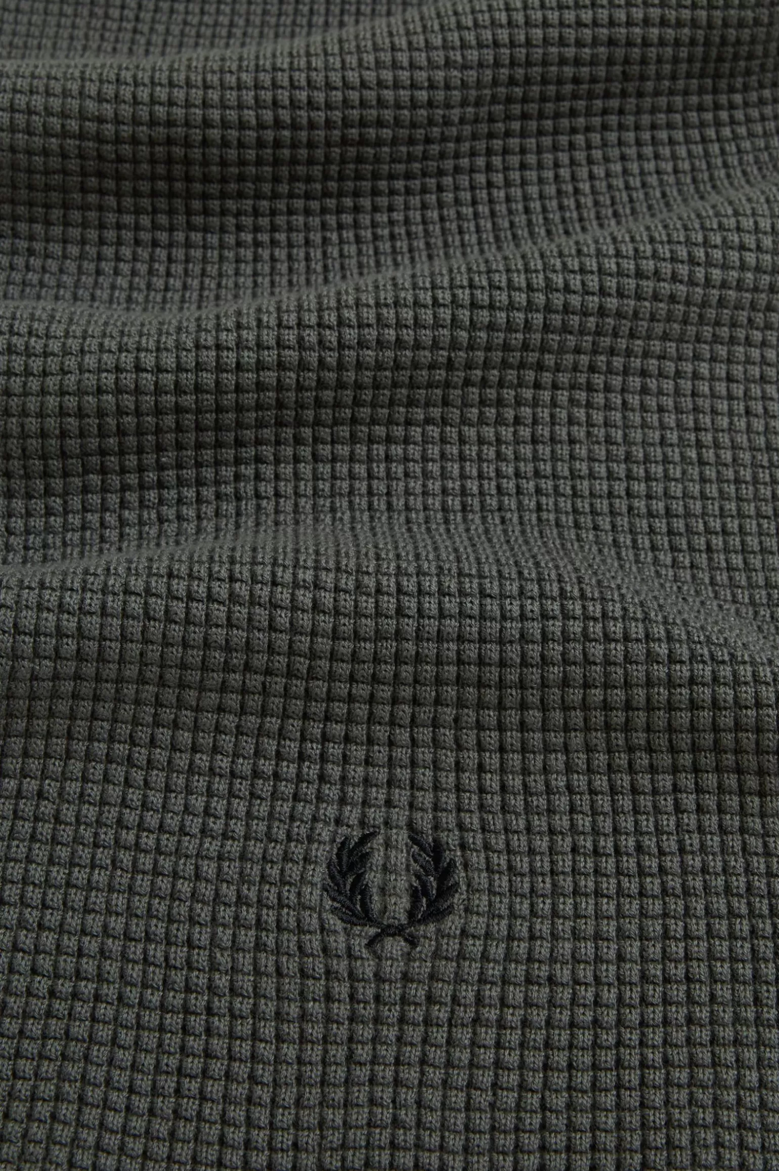 Accessoires | Accessoires^Fred Perry Strickschal Mit Waffelstruktur Feldgrün