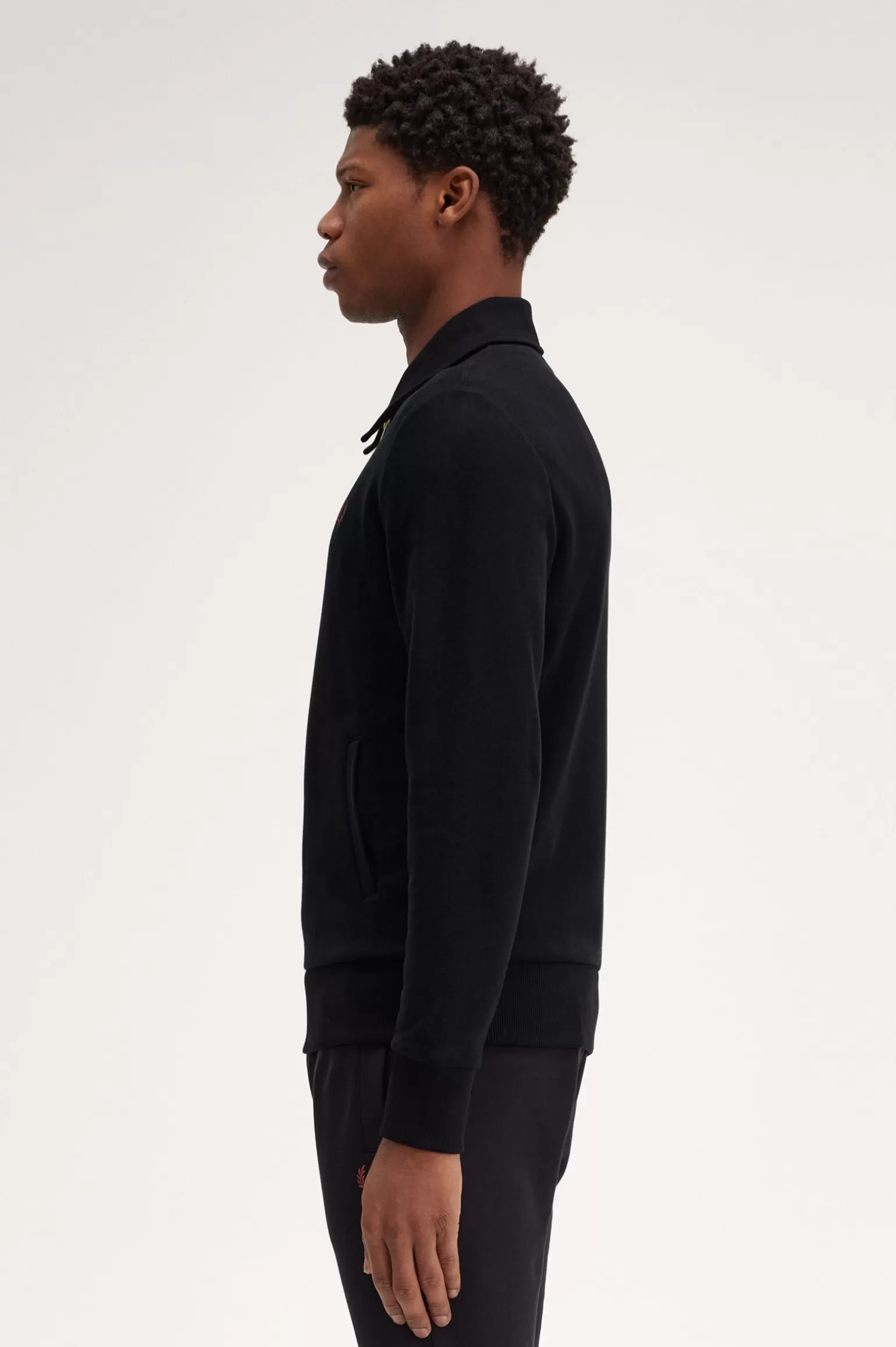 Sweatshirts^Fred Perry Sweatshirt Mit Halblangem Reißverschluss Schwarz