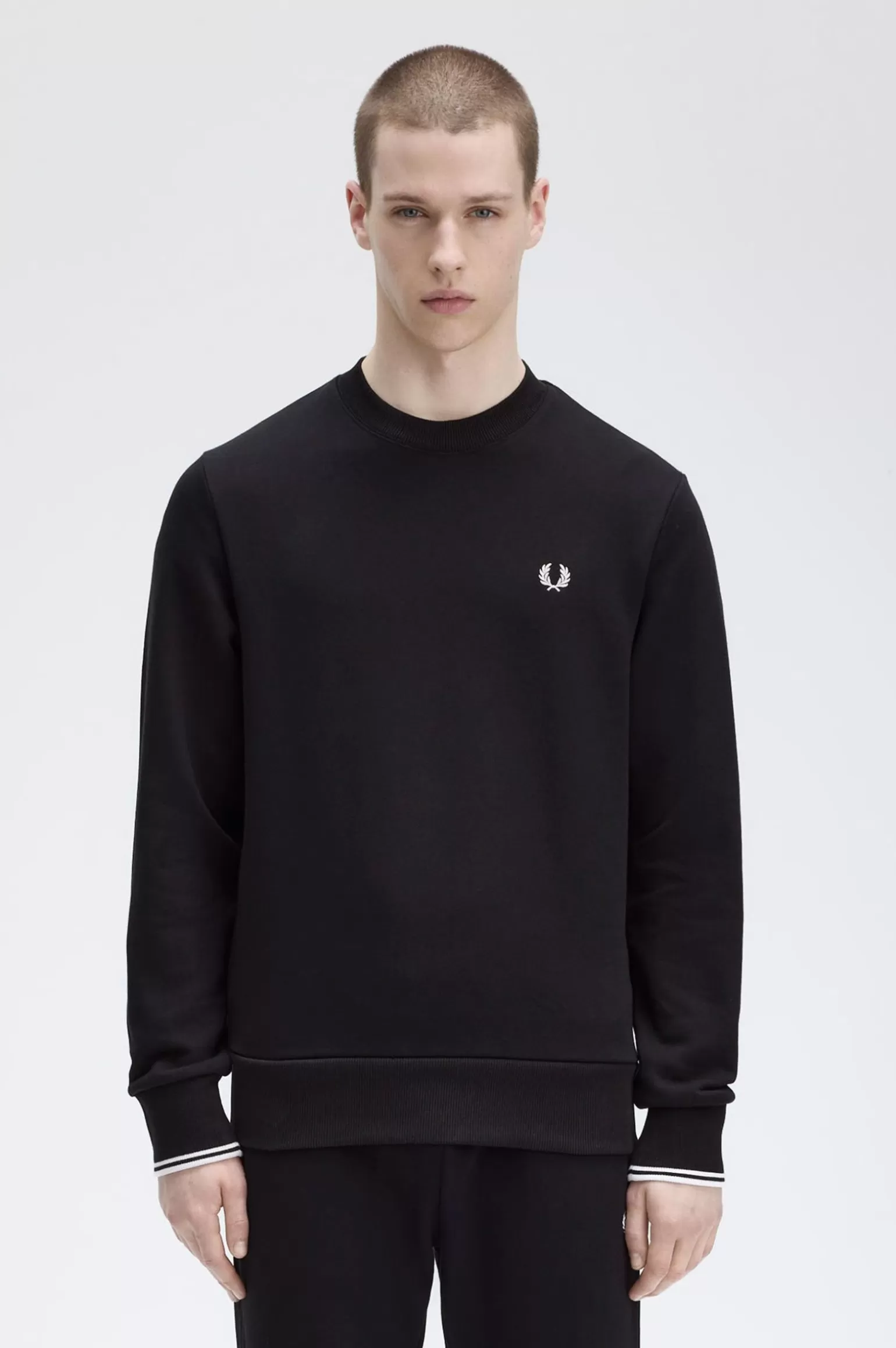 Sweatshirts | Trainingsanzüge^Fred Perry Sweatshirt Mit Rundhalsausschnitt Schwarz