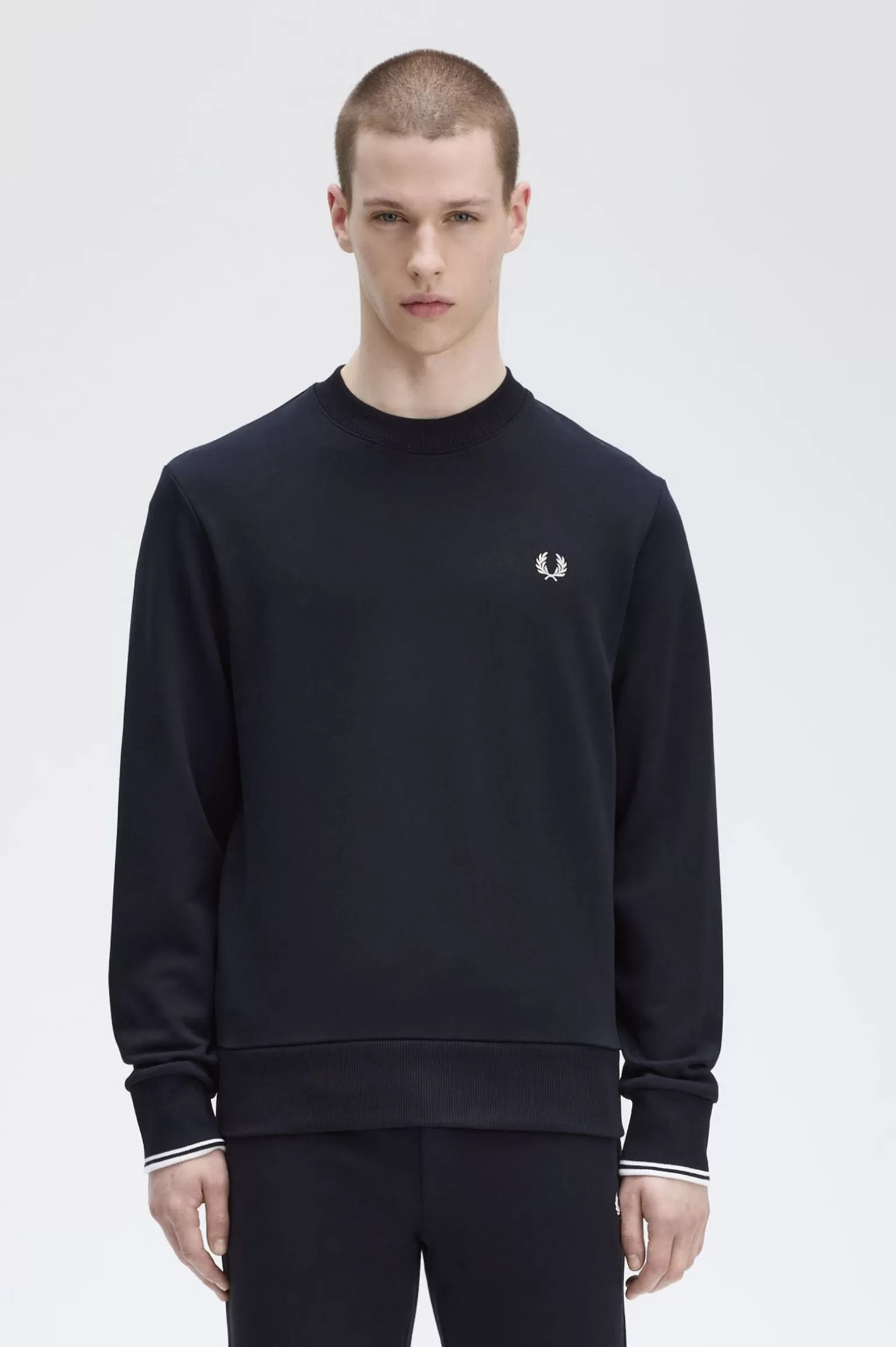 Sweatshirts | Trainingsanzüge^Fred Perry Sweatshirt Mit Rundhalsausschnitt Marineblau