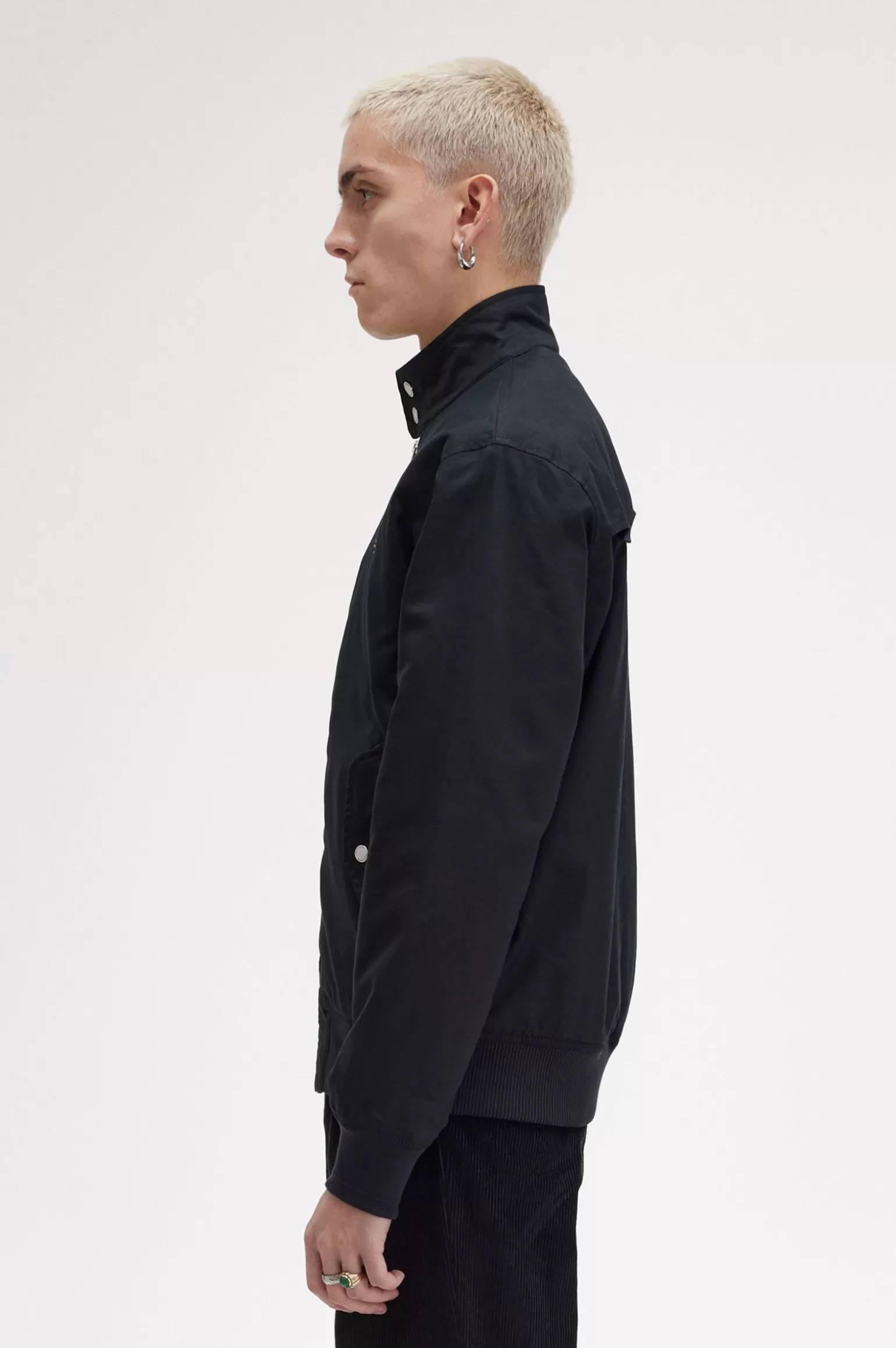 Mäntel und Jacken^Fred Perry Wattierte Harrington-Jacke Schwarz